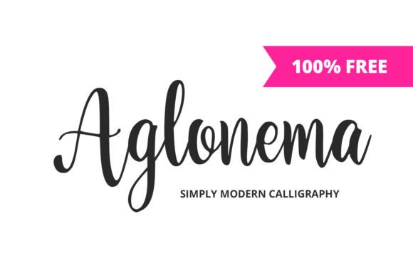 Aglonema Font for Business