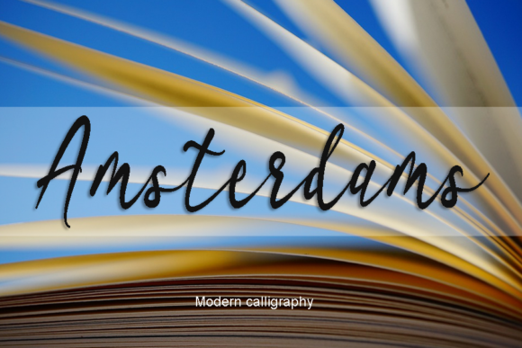 Amsterdams: A Handwritten Font for Creative Projects