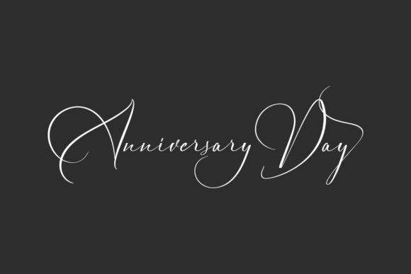 Anniversary Day Font for Web Design