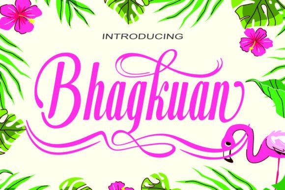 Bhagkuan: A Stylish Script Font