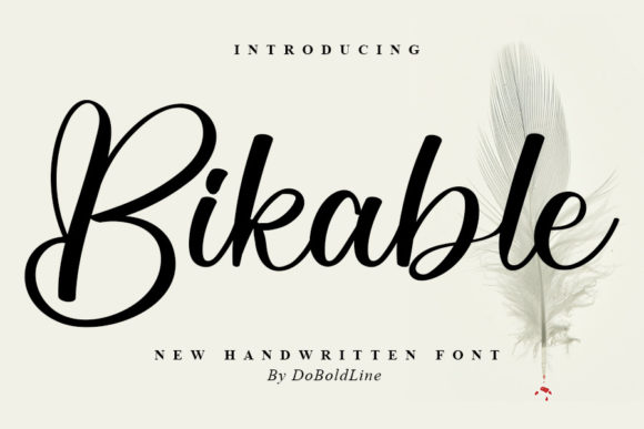 Bikable: A Stylish Font for Business