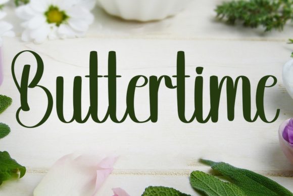 Buttertime: A Stylish Handwritten Font