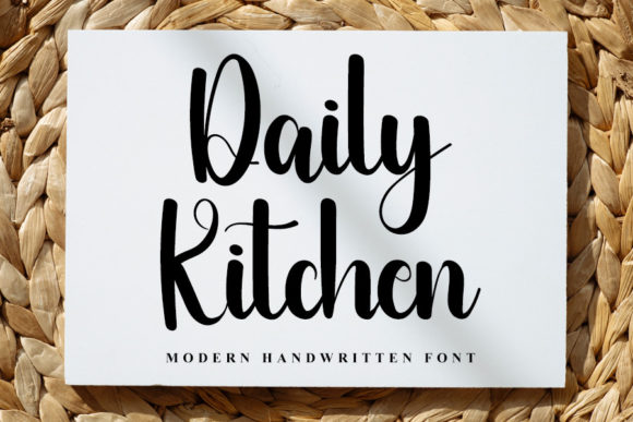 Daily Kitchen Font for Web Design