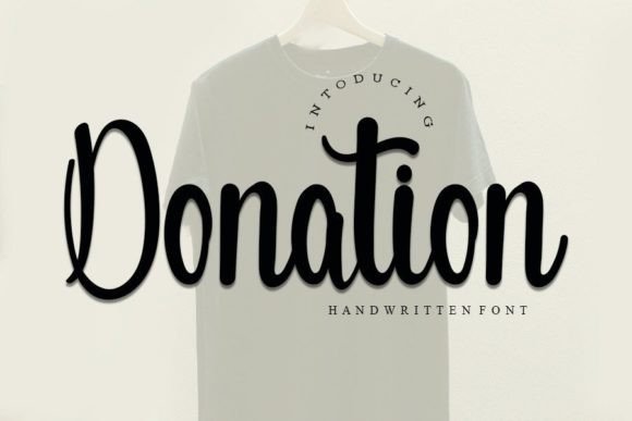 Donation Font: A Handwritten Touch for Modern Design