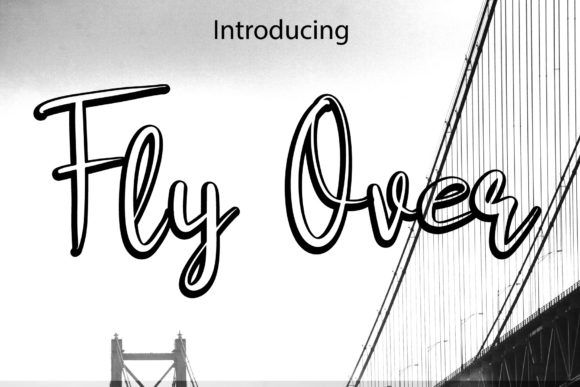Fly Over Font: Elegant Script for Web Design