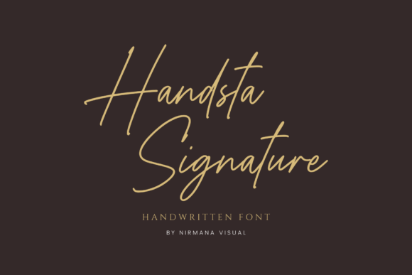 Handsta Signature: A Romantic Script Font