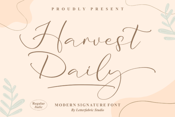Harvest Daily: A Font That Speaks Clearly