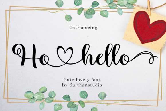 Ho Hello Font: Elegant Script for Web Design