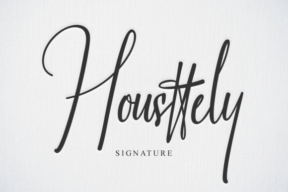 Housttely: A Romantic Script Font for Web Design