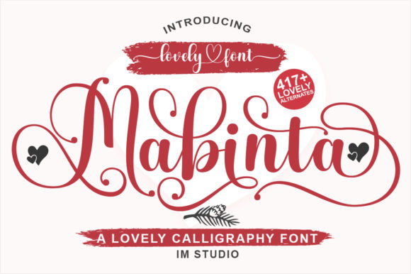 Mabinta: A Romantic Font for Campaign Design
