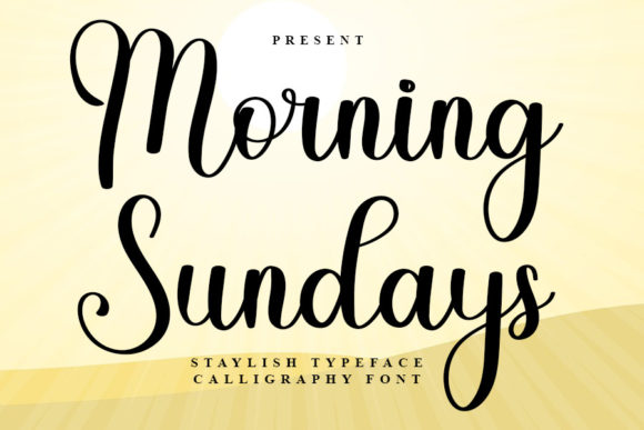 Morning Sundays Font for Creative Makers