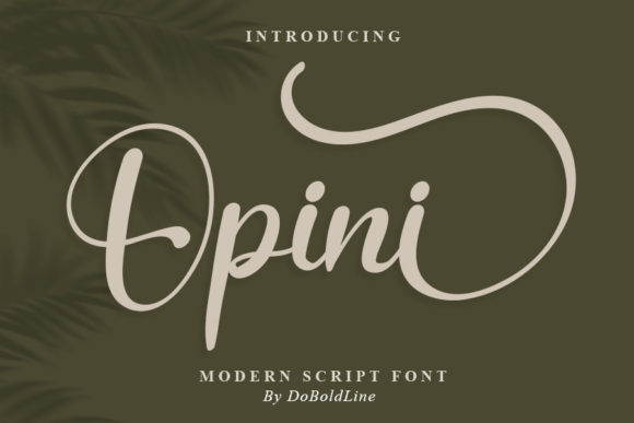 Opini Font: Modern Typography for Web Design