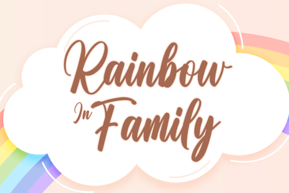 Rainbow in Family Font for Business
