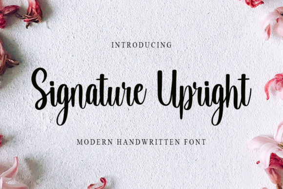 Signature Upright Font for Creative Projects