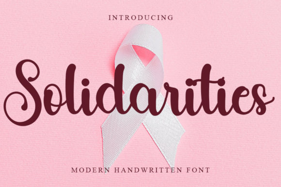 Solidarities: A Stylish Handwritten Font