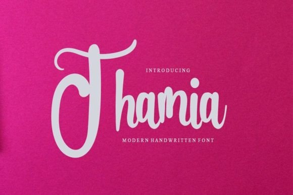 Thamia: A Modern Handwritten Font