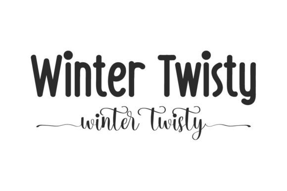 Winter Twisty Font: Bold and Beautiful
