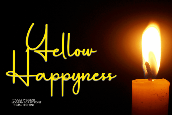 Yellow Happyness Font Review